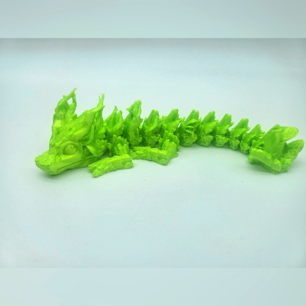7" 3D Printed Articulated Woodland Dragon